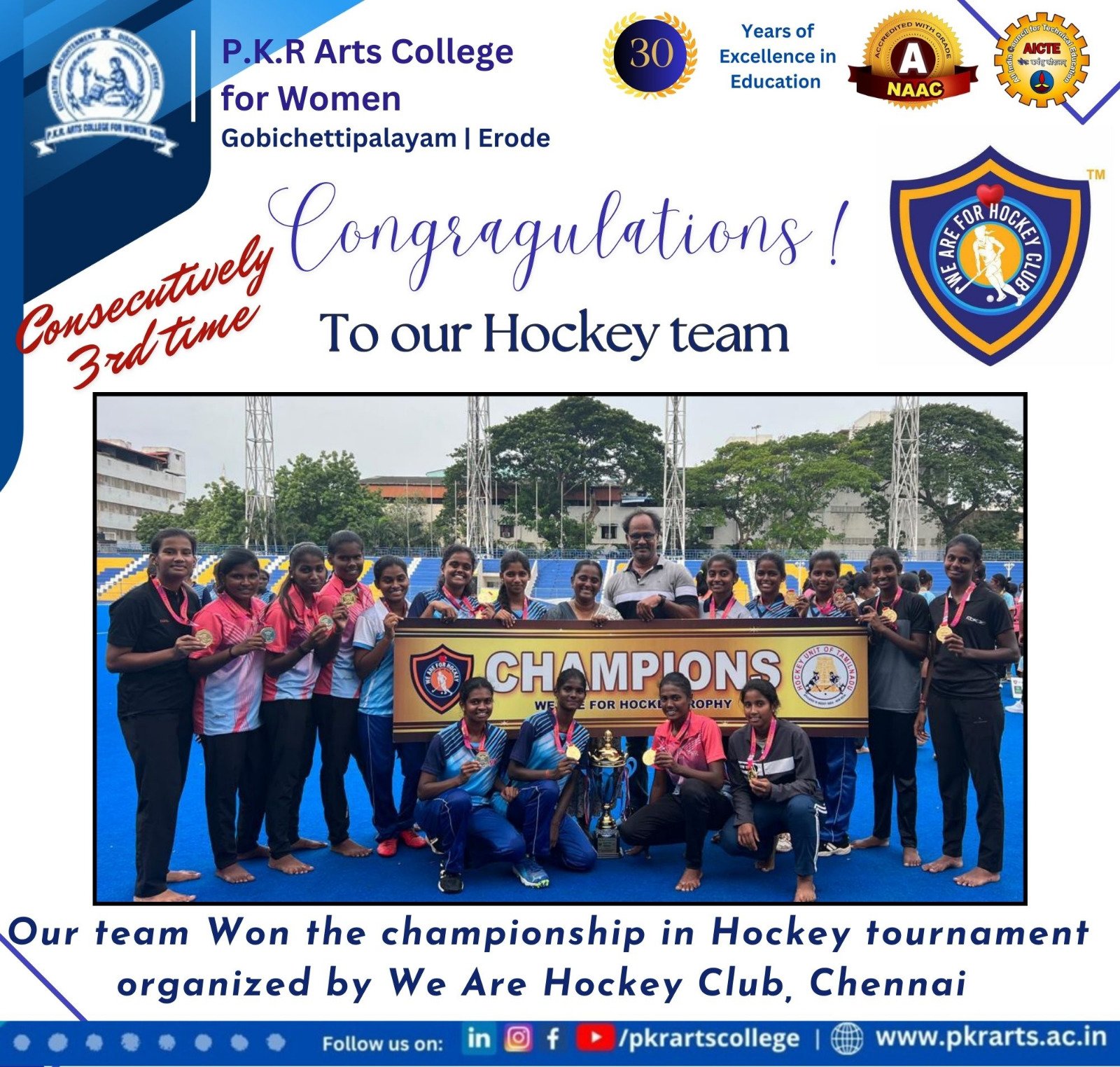 Congratulations to our Hockey Team for Championship